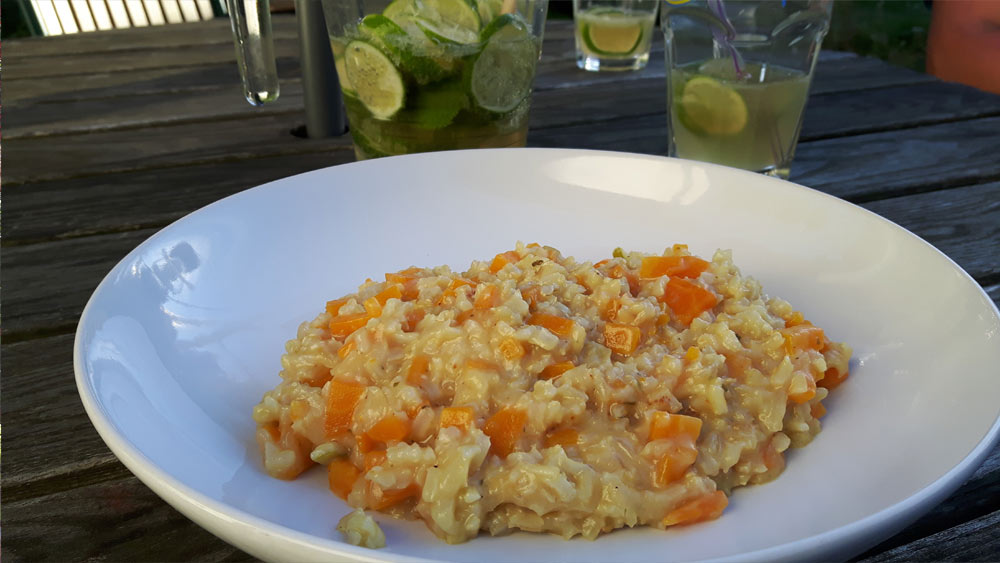 Möhren-Limetten-Risotto