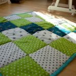 Patchworkdecke in der Gesamtansicht