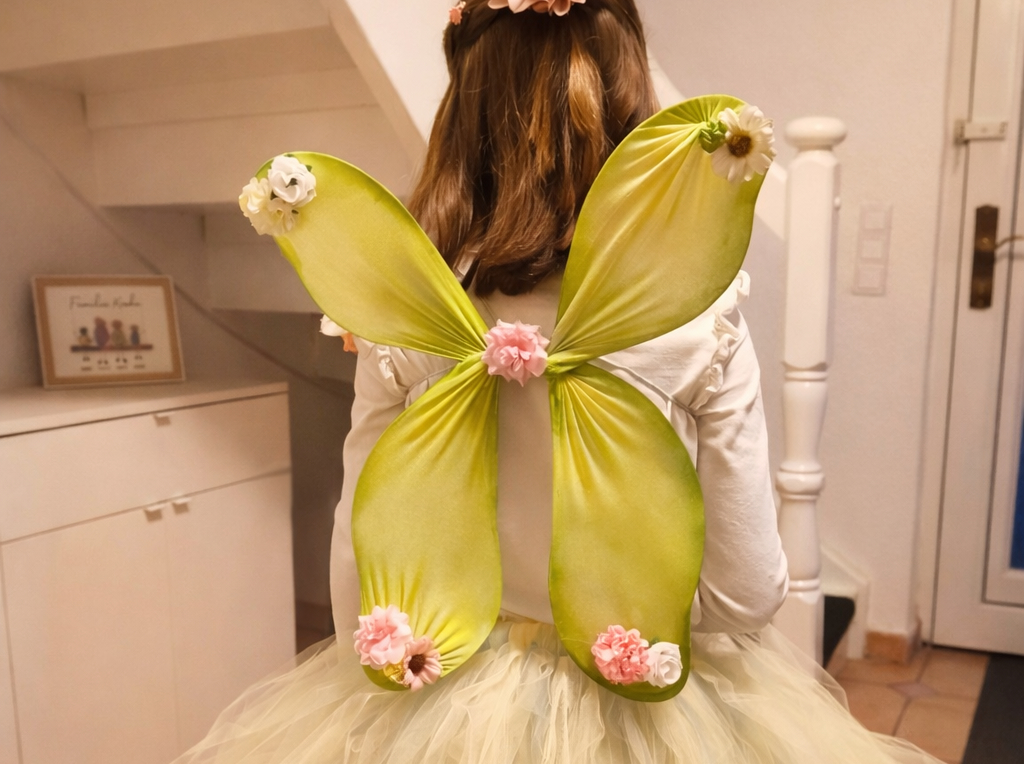 Das Herzstück vom Kostüm - die Feenflügel