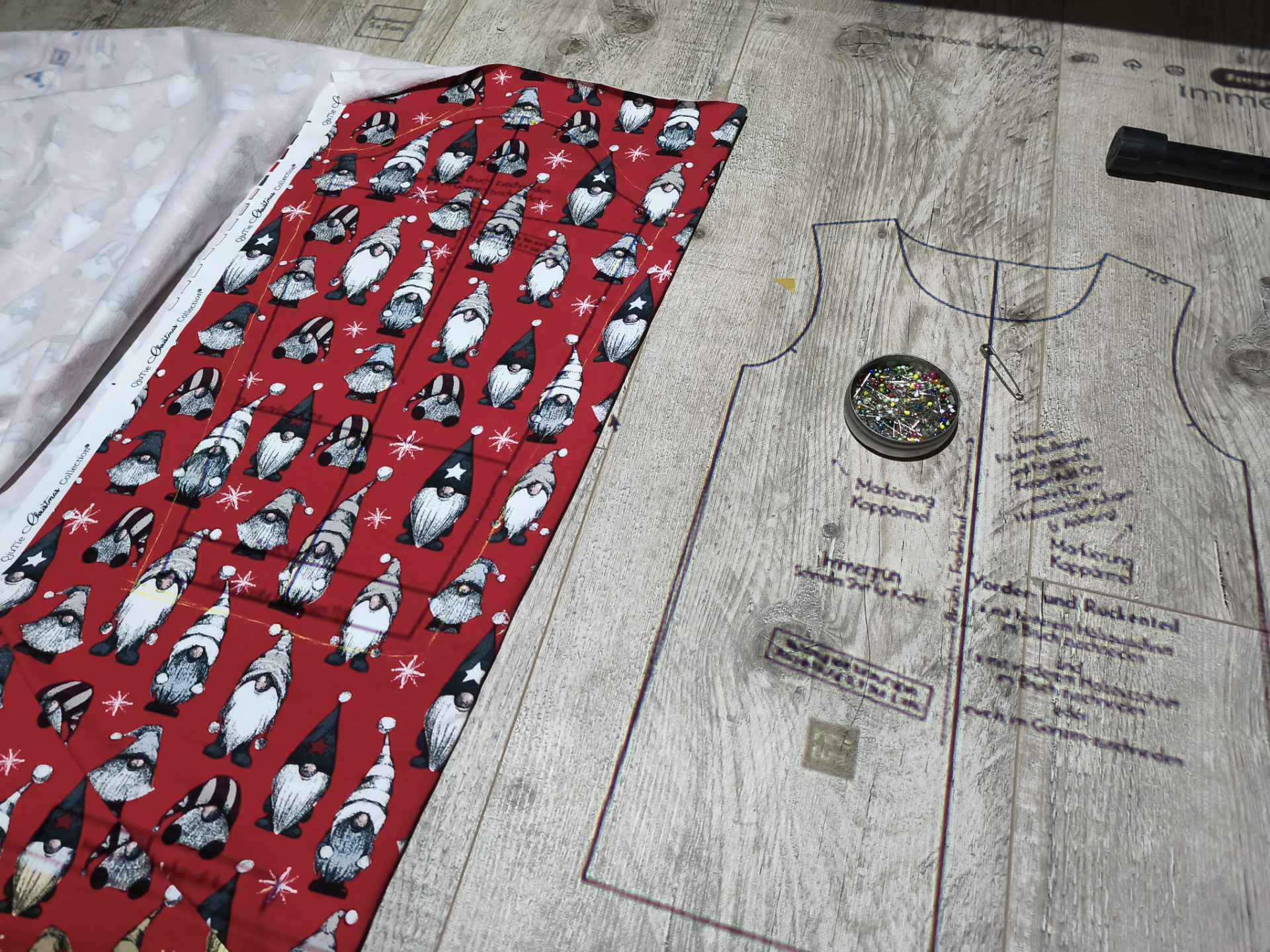 Zuschnitt mit dem Beamer